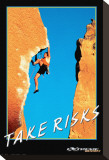 Take Risks Reproduction transférée sur toile