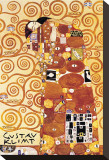 The Embrace Reproducción en lienzo de la lámina por Gustav Klimt