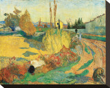 Paysage a Arles, 1888 Stretched Canvas Print by Paul Gauguin