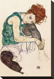 The Artist's Wife Stretched Canvas Print by Egon Schiele The Artist's Wife Stretched Canvas Print by Egon Schiele