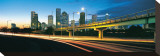 Houston Road and Skyline Stretched Canvas Print