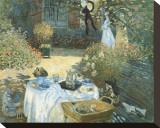 The Luncheon Stretched Canvas Print by Claude Monet