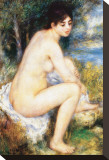 La Baigneuse Stretched Canvas Print by Pierre-Auguste Renoir