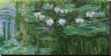 Waterlilies Stretched Canvas Print by Claude Monet
