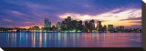 Boston Skyline at Sunrise Stretched Canvas Print