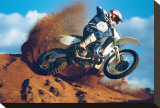 Motocross Stretched Canvas Print