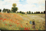 Poppies Stretched Canvas Print by Claude Monet Poppies Stretched Canvas Print by Claude Monet