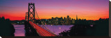 Bay Bridge to San Francisco Stretched Canvas Print