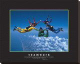 Teamwork Stretched Canvas Print