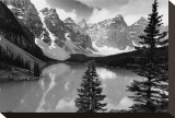 Majestic Moraine Lake, Alberta Stretched Canvas Print