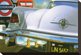 Lincoln Continental '56 in London Reproduction transférée sur toile par Graham Reynold