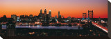 Philadelphia Skyline at Night Leinwand