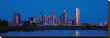 Dallas Skyline at Dusk II Stretched Canvas Print