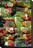 Vitaminas Reproducción en lienzo de la lámina
