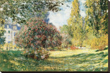 The Parc Monceau, Paris, c.1876 Kunstdruk op gespannen doek van Claude Monet