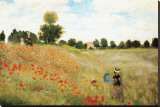 Poppies Stretched Canvas Print by Claude Monet Poppies Stretched Canvas Print by Claude Monet