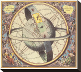 The Celestial Atlas Stretched Canvas Print by Andreas Cellarius