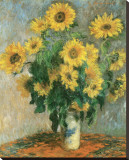 Sunflowers, c.1881 Stretched Canvas Print by Claude Monet