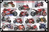 International Racers Stretched Canvas Print