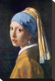 Girl with Pearl Earring Stretched Canvas Print by Jan Vermeer