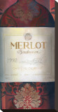 Merlot Red Wine Stretched Canvas Print by Louise Montillio