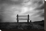 Bench and Clouds Stretched Canvas Print by Shane Settle