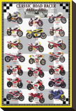 Classic Road Racers, 1973-2002 Stretched Canvas Print