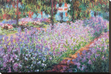 Jardin de Monet Stretched Canvas Print by Claude Monet Jardin de Monet Stretched Canvas Print by Claude Monet