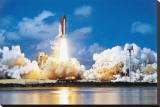 Space Shuttle Stretched Canvas Print