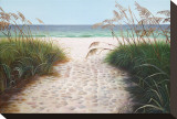 Beach Access Reproduction transférée sur toile : par Pamela Jablonski