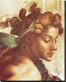 Chapel Sistine, The Drunkenness of Noah (detail) Reproduction transférée sur toile par Michelangelo Buonarroti