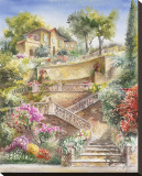 Lagodi Bracciano Stairway Stretched Canvas Print by Rita Zaudke