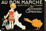Au Bon Marche, Jouets et Etrennes Stretched Canvas Print by René Vincent