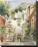 Taormina Stretched Canvas Print by Rita Zaudke