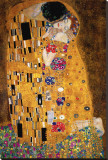 The Kiss, c.1907 (detail) Stretched Canvas Print by Gustav Klimt