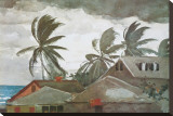 Hurricane, Bahamas, c.1898 Stretched Canvas Print by Winslow Homer