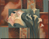 Trumpet Tapestry Stretched Canvas Print by Louise Montillio