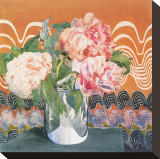 Peonies, c.1920 Stretched Canvas Print by Charles Rennie Mackintosh