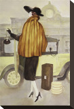Taxi Lady Stretched Canvas Print by Graham Reynold