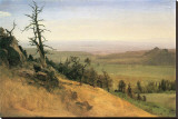 Wasatch Mountain, Nebraska Reproducción en lienzo de la lámina por Albert Bierstadt