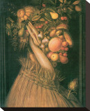 Summer Stretched Canvas Print by Giuseppe Arcimboldo