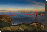City By The Bay on New Years Day Stretched Canvas Print by Harold Davis