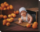 Orange You Glad Reproduction transférée sur toile par Linda Johnson