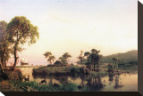 Gosnold on the Island of Cuttyhunk Stretched Canvas Print by Albert Bierstadt