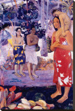 La Orana Maria Stretched Canvas Print by Paul Gauguin