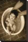 The Bath Stretched Canvas Print by Linda Johnson