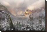 Snowstorm in Yosemite Stretched Canvas Print by Harold Davis
