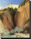 The Santa Scolastica Monastery Stretched Canvas Print by Carl Blechen