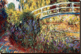 Le Pont Japonais Stretched Canvas Print by Claude Monet