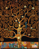 Under the Tree of Life Stretched Canvas Print by Gustav Klimt
